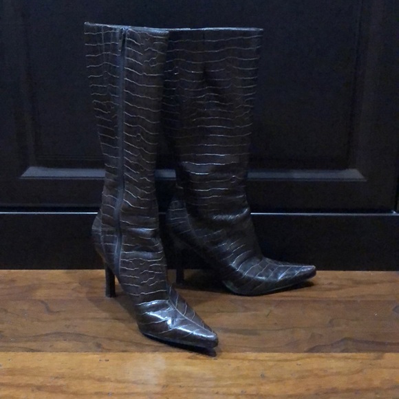 Nine West Brown Stiletto boots - Picture 2 of 2